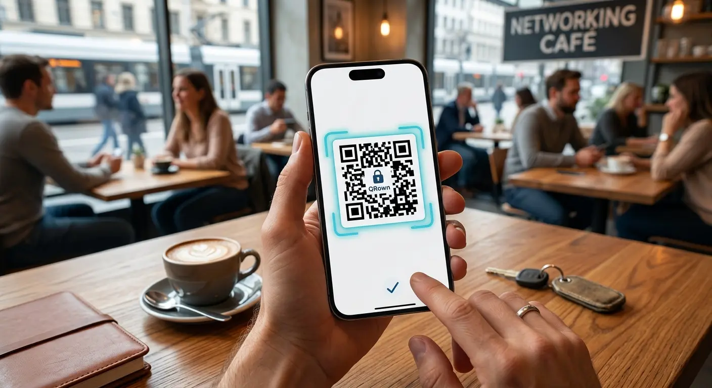 QR-Code auf dem eigenen Handy-Bildschirm scannen